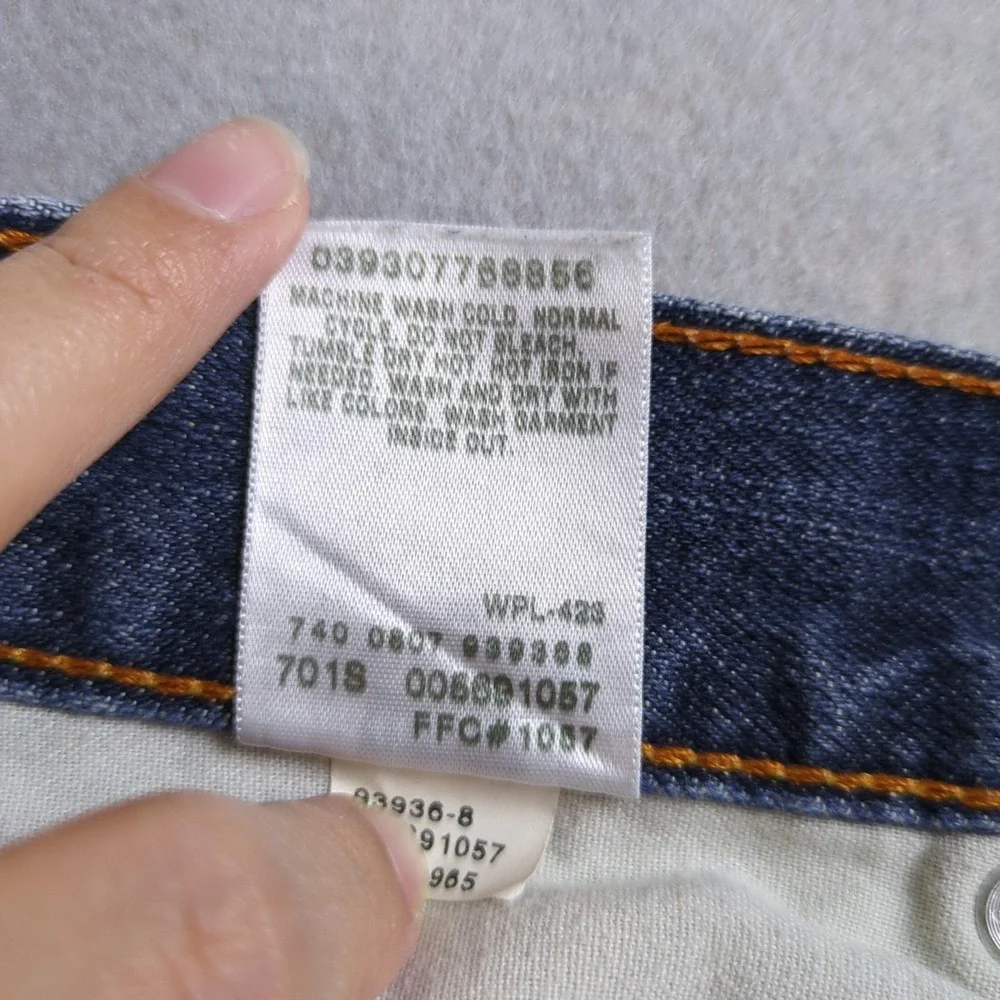 Y2K Levis 569 Jeans Mens 42x30 Blue Medium Wash Denim Loose Straight Relaxed Fit
